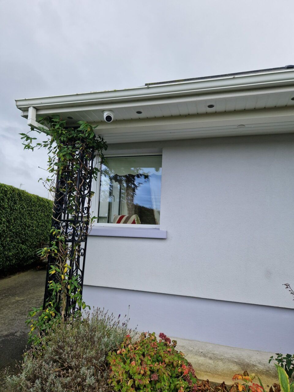 CCTV camera at corner of a house